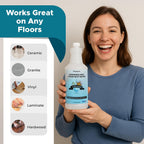 Steam & Go Demineralized Water - Multisurface Cleaner, PVC-Free Ready-to-Use for Mops & Floor Steamers - Ideal for Kitchen, Bathroom, & Home Surfaces - Clean Ocean Scent - 32oz (Pack of 18)