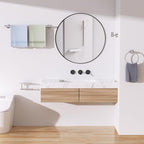 TURS Brushed 5 Piece Bathroom Hardware Set, SUS304 Stainless Steel Bath Towel Bar Set, Bathroom Towel Rack Set Wall Mounted