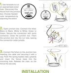 ASD Recessed Lighting 6 Inch Round Commercial LED Downlight, Mini Panel Baffle Trim, 15W 120-277V, 5 CCT 2700K/3000K/3500K/4000K/5000K, Dimmable LED Ceiling Light Fixture, Black, ETL, 6 Pack