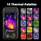 BSIDE SH9 Thermal Imaging Camera Multimeter with Macro Lens 428×320 Resolution with 20000 Words Multimeter 3.98'' Touchscreen 25Hz Infrared Thermal Camera Dual-Light Fusion 15 Thermal Palettes Tester