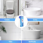 Pumice Stone Toilet Cleaner with Long Handle Pumice Stone Cleaner Rust and Grease Stain Clean Suitable for Toilet Bathroom Kitchen Sink BBQ 2 Handle and 10 Pumice Stones(Blue)