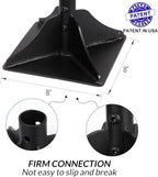 Walensee Steel Tamper with 48 inch Handle 8"x8" Garden Rubber Grip for Laborsaving All-Steel Heavy Duty Ideal Tool Leveling Ground Installing pavers and Repairing Blacktop