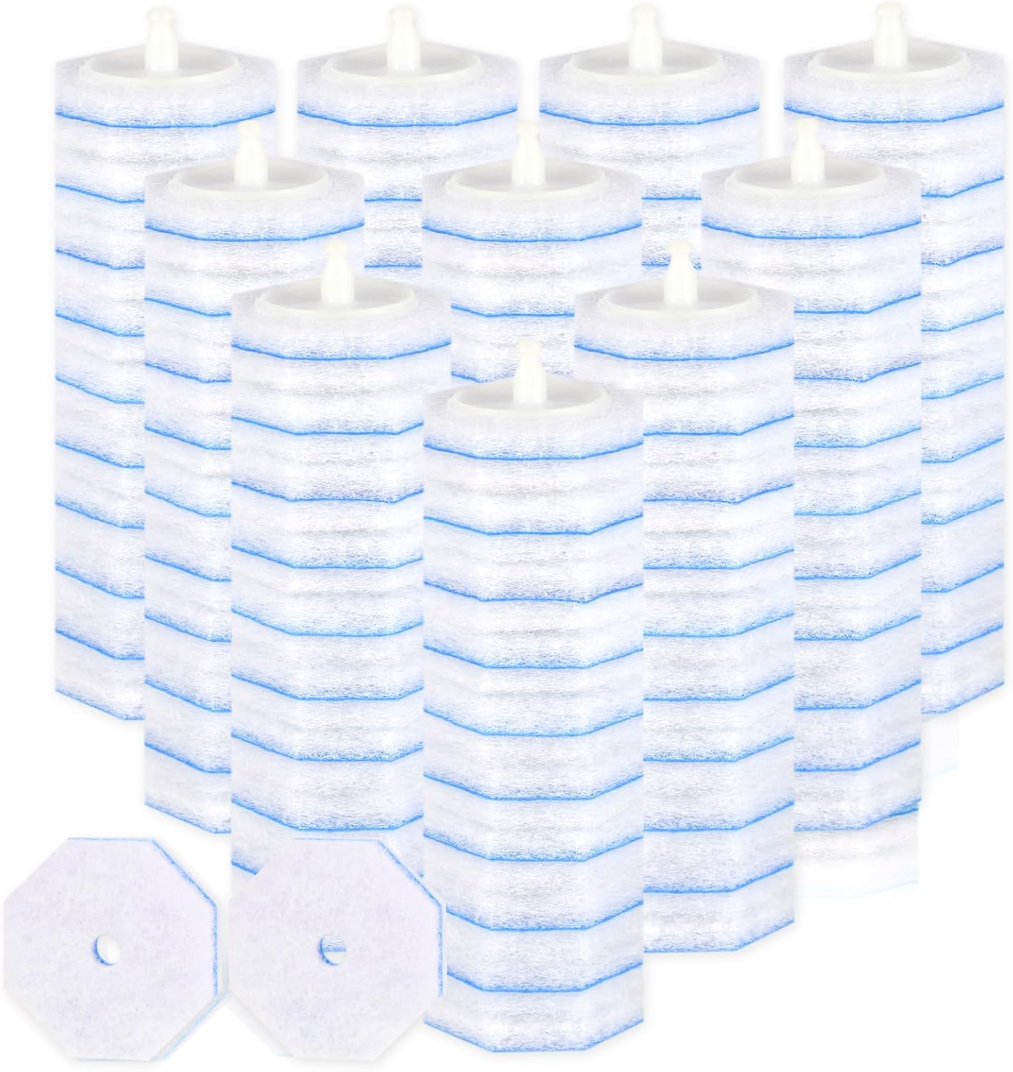 100 Count Disposable Toilet Wand Refills for Toilet Wand, 5X Cleaning Power Scrubber Refill, Replacement Heads for Toilet Cleaning, 360° Efficient Cleaning, No Falling Apart, Fresh Fragrance.