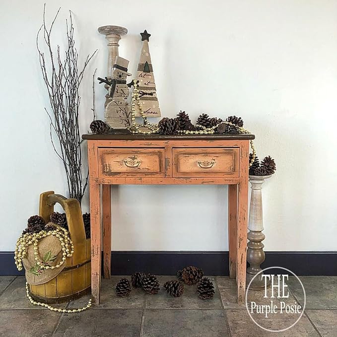 Dixie Belle Paint Company Chalk Finish Furniture Paint - Terracotta (16oz) - Matte Earthy Orange Chic Chalk Mineral DIY Furniture Paint