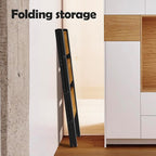 Taranta 3 Step Ladder,Aluminum Lightweight Folding 3 Step Stool with Anti-Slip Wide Pedal, 330lbs Capacity Step Ladder for Household,Kitchen,Office - BlackWoodgrain