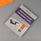 2PCS Polishing Cleaning Cloth for Gold, Silver, and Platinum Jewelry, Eco Friendly Large Cleaner Cloth 6.3 x 9.8 in. Keeps Jewelry Clean and Shiny (Orange)