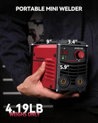 ARCCAPTAIN Stick Welder 110V 130A Mini Welder, Portable MMA ARC Welder Machine for Just One Step, IGBT Inverter Welding Machine with Hot Start, Arc Force, Anti-Stick