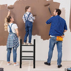 3 Step Ladder, Portable Step Ladder Folding, Lightweight Step Ladder with Anti-Slip Pedal, Aluminum Indoor and Closet, Kitchen, 330lbs - Black