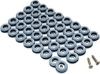 3/4'' Screw on Furniture Glides Sliders-Furnigear PTFE (Teflon) Chair Leg Movers Sliders for Carpet and Hardwood Surface - Move Your Furniture Easy & Safely - Best Floor Protector (40pack)