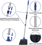 Kefanta 2 Pack Heavy Duty Broom Indoor/Outdoor Commercial Brooms Angle Broom 53 inches for Courtyard Garage Restaurant Lobby Patio Shop Home Kitchen Office Floor