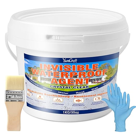 Waterproof Adhesive 35oz, Transparent Waterproof Sealant Coating, Anti-Leaking Sealants Agent - Sealant Repair Leak Agent for Roofs, Bathroom, Walls, Kitchen, Garden, Indoor & Outdoor