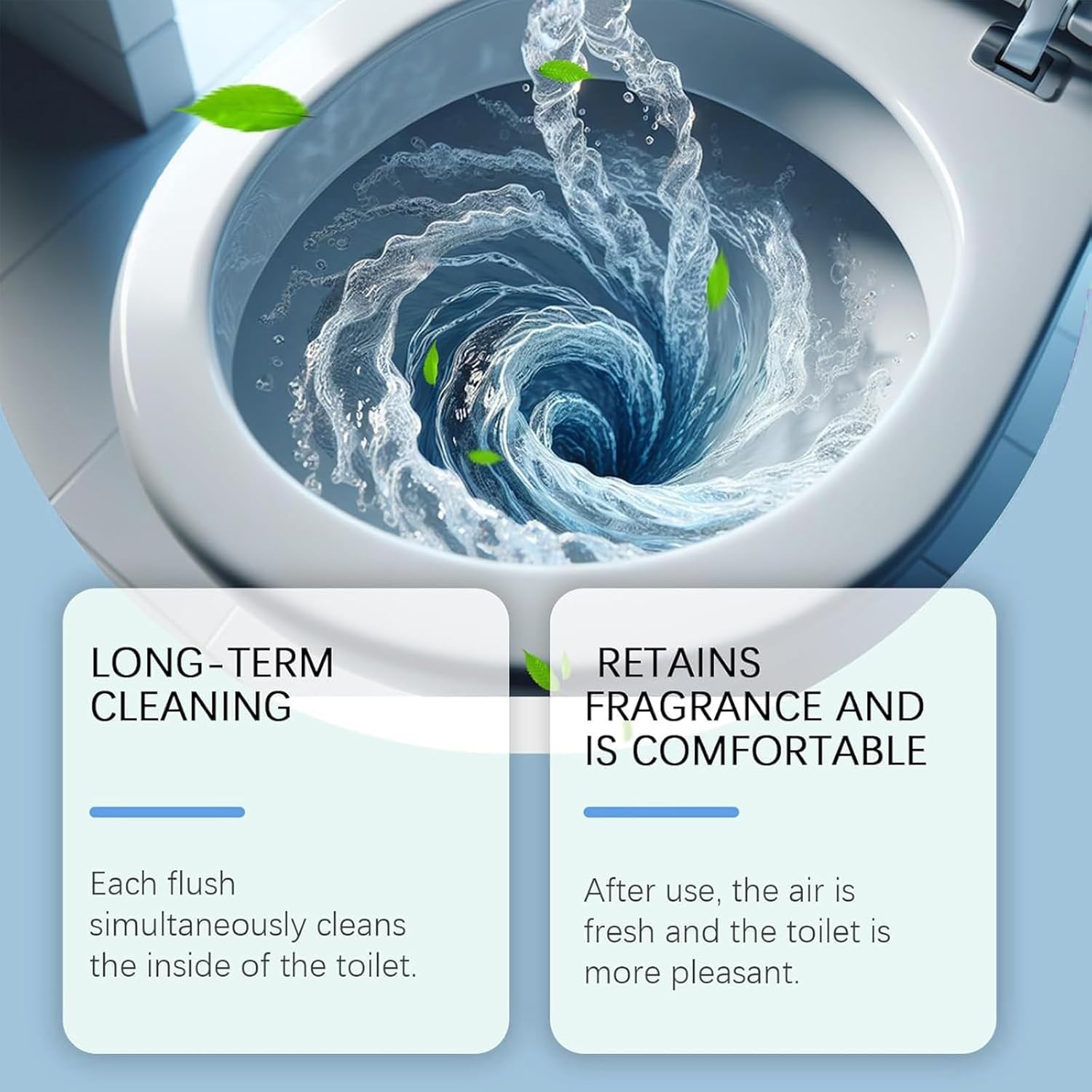 New upgrade Super Clean Toilet Cleaner, Super Clean Pro Toilet Cleaner, Effectively Improve Hygiene And Lasting Fragranc (2PCS)