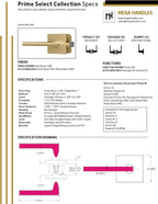Mega Handles Prime Passage Lever Door Handle for Closet or French Doors, Single Side Door Levers, Fits All Standard Door Sizes, Covered Screws Included - Polished Chrome (1 Pack) 5"