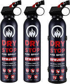 3PCS Fire Extinguisher for Home - Dry Stop Fire Extinguisher Spray, 600g Dry Chemical Fire Extinguisher for Kitchen, Car & Home | Portable, Fights Grease, Electrical & Vehicle Fires