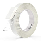LLPT Double Sided Tape Clear Acrylic Strong Mounting Tape 3/4 Inch x 120 Inch Multiple Sizes Residue Free Waterproof Outdoor Indoor Adhesive for Nail Box Home Deco and DIY(WA053)