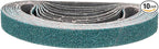 3/4 x 18 Inch Sanding Belt, 10 Pcs 36 Grit Zirconia Knife Sharpener Belts Work Sharpening for Belt Sander Knife Carving Tool Metal Working