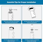 Hibbent Metal Pull Down Kitchen Faucet Head Replacement with 15 Adapters, Sink Spray Head, 2 Function Spray Nozzle Compatible with Moen, American Standard, Delta, Kohler Faucets, Oil-Rubbed Bronze