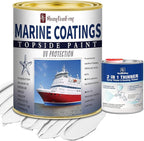 ShangTianFeng 207014 Marine Wood and Fiberglass Primer,32 Fl Oz White+10 Fl Oz diluent, Suitable for use on fiberglass, wood or metal surfaces above the waterline 1 Quarts