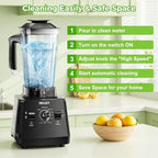 Blender, Smoothie Blenders, PRASKY Max.2400Watts/1000Watts Kitchen Blender and Grinder Combo 25000RPM Powerful Kitchen 68oz BPA Free 2 Containers Countertop Blenders Ice Crushing