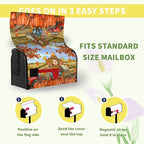 Personalized Custom Mailbox Covers Magnetic Large Size Add Photo Picture Family Name House Address Text Customized Mailbox Post Cover Pet Mailbox Wraps Decor Waterproof for Garden Yard 21x25.5 Inch