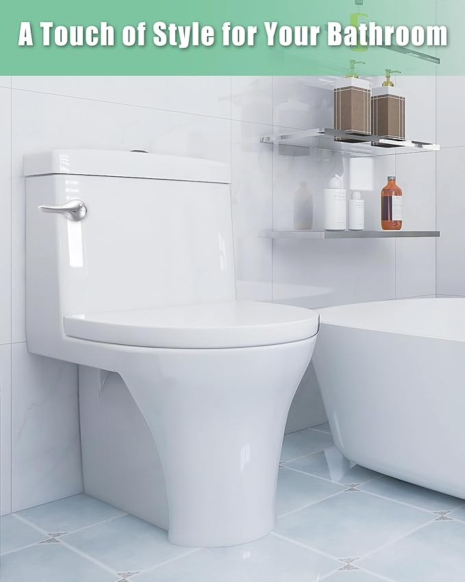 Toilet Flush Handle Replacement Kit: Front Universal Toilet Bowl Replacement Kit, Toilet Repair Kit Inside Tank Chain Flusher Handle Lever Replacement Parts Compatible with American Standard Mansfield