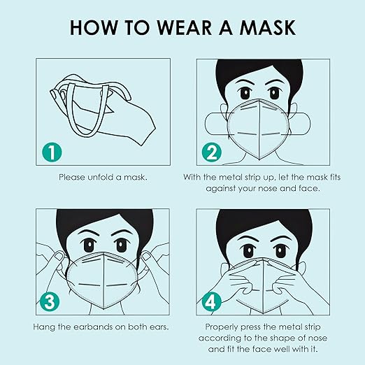 LEMENT KN95 Face Masks,100 Pack Breathable Cup Dust Disposable Masks For Adults,Grey