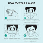 LEMENT KN95 Face Masks,50 Pack 5-Ply Breathable Cup Dust Disposable Masks For Adults,Pink