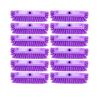 SPARTA Multi-Level Tile Scrub Brush 12" Wide Brush Head, Heavy-Duty Tile Cleaning Brush with End Bristles for Commercial Tiles, Tubs and Floor, Plastic, 12 Inches, Purple, (Pack of 12)