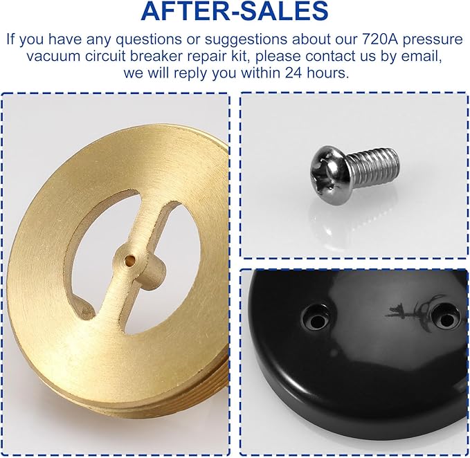 Pressure Vacuum Breaker Repair Kit and Bonnet Repair Kit, RK1-720A for Zurn Wilkins 1/2”, 3/4”, and 1”Pressure Vacuum Breaker