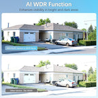 【Flashing LEDs Visual Alert】 Outdoor Wired Security Camera System, Home Video Surveillance Systems, CCTV Cameras System