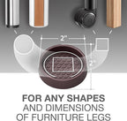 Furniture Cups X-PROTECTOR – 2" Caster Cups 8 PCS – Round Furniture Coasters – Ideal Bed Stoppers – Non Skid Furniture Pads with a Perfect Design – Rubber Furniture Pads - Protect Any Flooring!