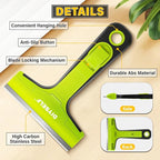 DIYSELF 1 Pack Razor Blade Scraper with 10 Extra Razor Blades, Scraper Tool, Glass Scraper for Cleaning, Glass Stove Top Scraper, Window Scraper, Paint, Cooktop, Oven Scraper, Razor Scraper Tool