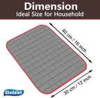 Microfiber Cleaning Cloth Lint Free Glass Cleaner Window Polishing Streak Free Miracle Easy Clean Rag Reusable for Mirror Kitchen Dish Auto Detailing, Pack of 6, 16"x12", Grey-red