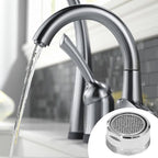 Litoexpe 51/64 Inch Faucet Aerator 4 PCS, Kitchen Sink Aerator Replacement Parts, Sink Faucet Male Thread Faucet Filter with Brass Shell and Gasket for Bathroom