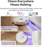 NARWAL Freo Z10 Robot Vacuum and Mop Combo, Tangle Free Robot Mop, 15,000Pa Suction, Adapts to Hard-to-Reach Areas, Self-Emptying, Mop Washing & Drying, Obstacle Avoidance, for Pet Hair & Hard Floor