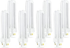(8 Pack) PLC-18W 827, 4 Pin G24q-2, 18 Watt Double Tube, Compact Fluorescent Light Bulb, Replaces Sylvania 20683 and Philips 38329-9 - PL-C 18W/827/4P/ALTO