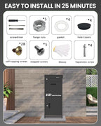 Package Delivery Boxes for Outdoor, Parcel Drop Boxes for Outside with Anti-Theft Design,Parcel Mailbox is Weatherproof, Rustproof,Suitable for Home/Office/Shop Need to be Installed(14.5*17.5*43 in)