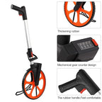 Manual Distance Measuring Wheel, 0-9999.9 ft Range, Nylon PC Aluminum Construction