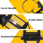 Dusk to Dawn Outdoor Porch Lights, Large Outside Modern Wall Light Fixtures 18" Black, 2-Pack Exterior Dawn Till Dusk Wall Sconces for Outside House Porch Patio ETL Listed