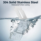 Hasp Latch 2 Pack, 90 Degree Solid 304 Stainless Steel File Cabinet Lock Desk Drawer Lock, Safe Security Padlock Latch Hasp Lock for Personal Privacy, Large