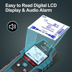 HANMATEK Stud Finder Wall Scanner Detector with Pro Smart Sensor,Audio Alarm and HD LCD Display,5 in 1 Upgrade Wood Exact Mode Stud Finder Tool for The Center Edge of Metal,Studs,AC Wire,Pipe