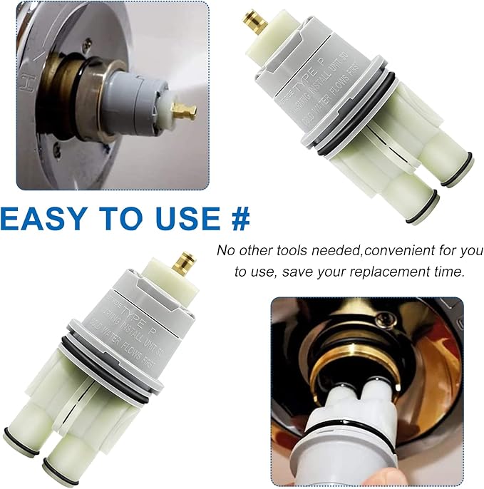 RP46074 Shower Valve Cartridge Compatible with Delta Shower and Tub 13/14 Series Faucet, Single-handle Delta Universal Valve Cartridge Assembly, Repair Kit for Delta Shower Valve Cartridge.