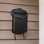 Special Lite Victoria Vertical Wall Mount Mailbox - Black Aluminum Mailbox for Wall Mount - SVV-1013-BLK