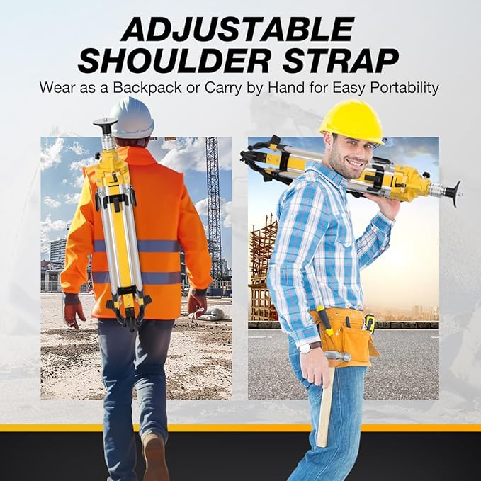 Elevator Tripod for Laser Level, Surveying Instruments With Adjustable Legs for Cross Rotary Lasers