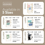 Pennsylvania Woodworks Clothes Drying Rack: Solid Maple Hard Wood Laundry Rack for Baby Clothes, Hand Towels, Delicates & More, Durable Small Folding Drying Rack, Made in USA, No Assembly Needed