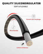 NAOEVO 18 Gauge Wire 90ft, 18 AWG Wire 6 Colors 15ft Each Spool, Flexible Silicone Tinned Copper Electrical Cable, Wiring kit for Breadboard/Automotive/DIY/Battery, 200℃