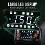 150A MIG Welder, 3-in-1 Synergic MIG Flux Core/MMA/TIG Welding Machine, 120V Portable IGBT Inverter with Large LED Display, 2T/4T/Spot Modes, Wire Feed 0.030"/0.035"