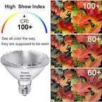 Vinaco PAR30 Halogen Bulb 50W 120V E26 Base, 6 Pack PAR30 Short Neck Halogen Long Lifespan，50W PAR 30 Dimmable 3000k Warm White，High Out PAR 30 Flood Light Instead for Flood Light Bulb Outdoor.…