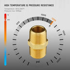 KOOTANS 66pcs Brass Pipe Fittings Assortment NPT Adapter Fitting, Reducer Bushing, Hex Nipple, Reducing Hex Coupling, Pipe Head Brass Plug Kit