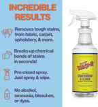Whip It Cleaner, Multi Purpose Stain Remover Professional Strength Spray, Plant Based Enzyme Cleaner, Cleaning Food, Coffee, Wine, Baby Stains, Pet Stains, Over 500 uses, Made in USA, 32 OZ